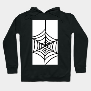 White and Black Spider Web Hoodie